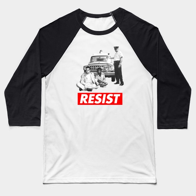 Bernie Sanders Civil Rights Protest 1963 - RESIST Baseball T-Shirt by skittlemypony